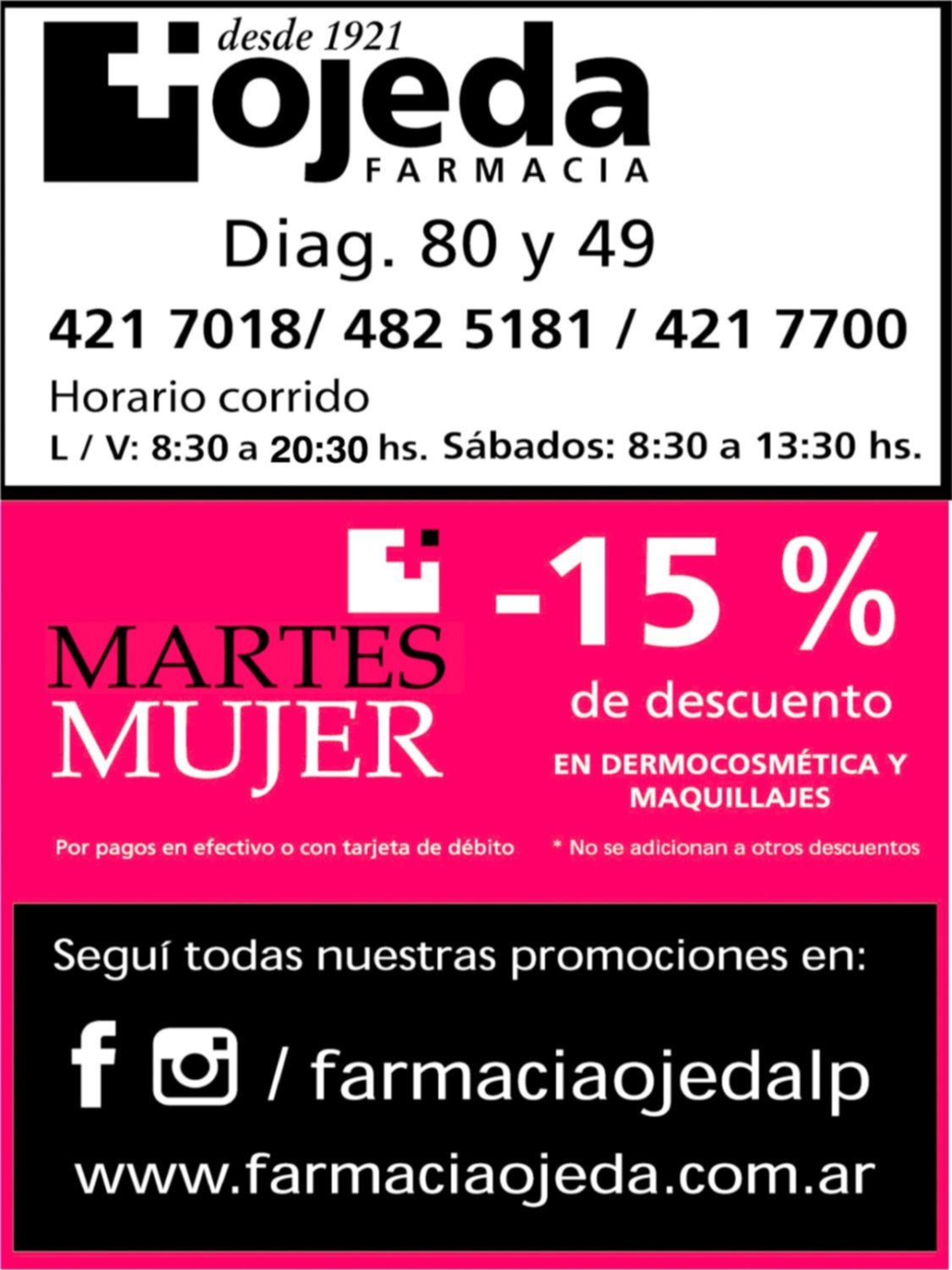 Aprovechá los "martes mujer" y llevate todo en dermocosmética y maquillajes