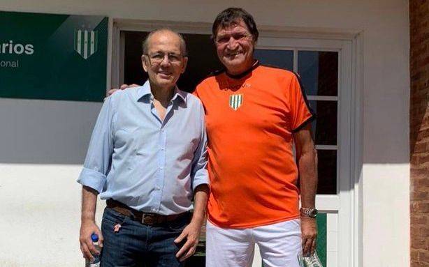 Sabella visitó a Falcioni en el predio de Banfield