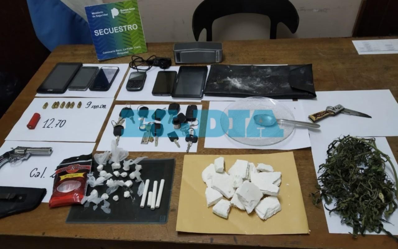 En un operativo en La Favela secuestran armas, drogas y 9 juegos de llaves de vehículos