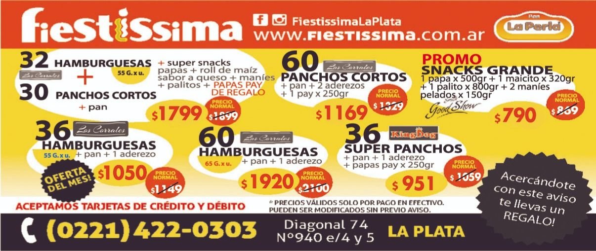 Promociones en panchos y hamburguesas para tu fiesta