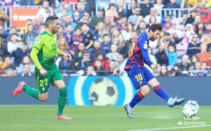Un tuit del Eibar, tras sufrir a Messi, generó polémica entre sus hinchas