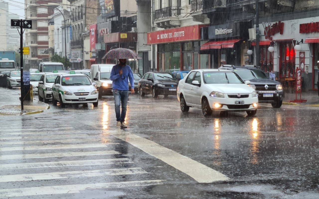 El lunes arrancó lluvioso y pinta seguir de la misma manera