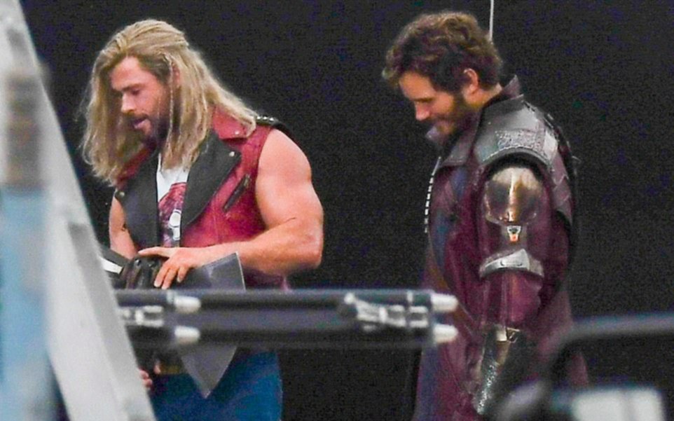 Thor 4: las primera imágenes de Chris Hemsworth y Chris Pratt con los trajes