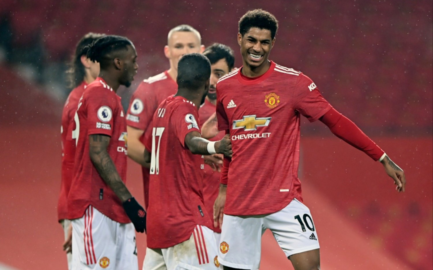 ¡Paliza! El Manchester United le ganó 9-0 al Southampton por la Premier League