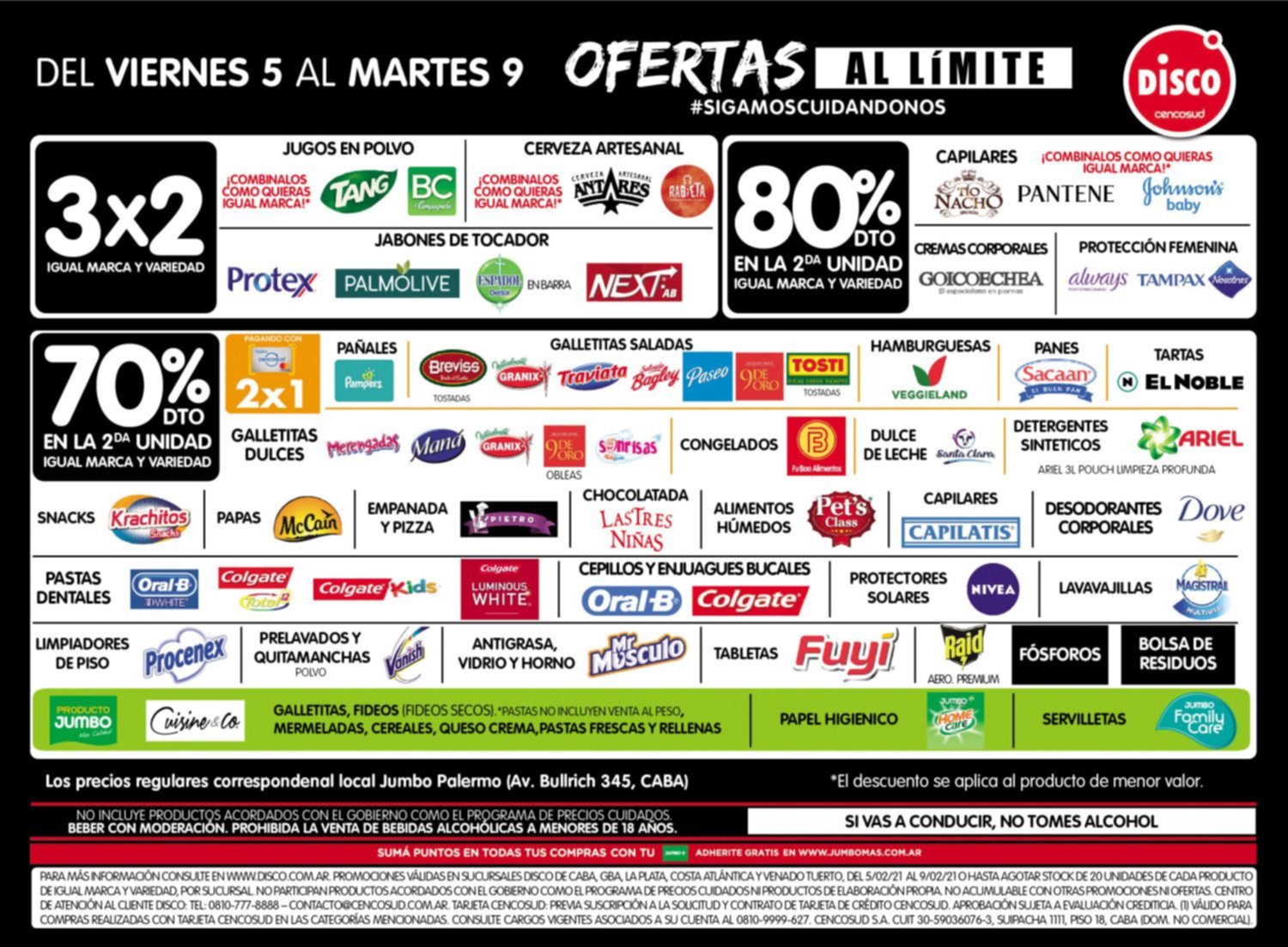 Ofertas al límite del viernes 5 al martes 9