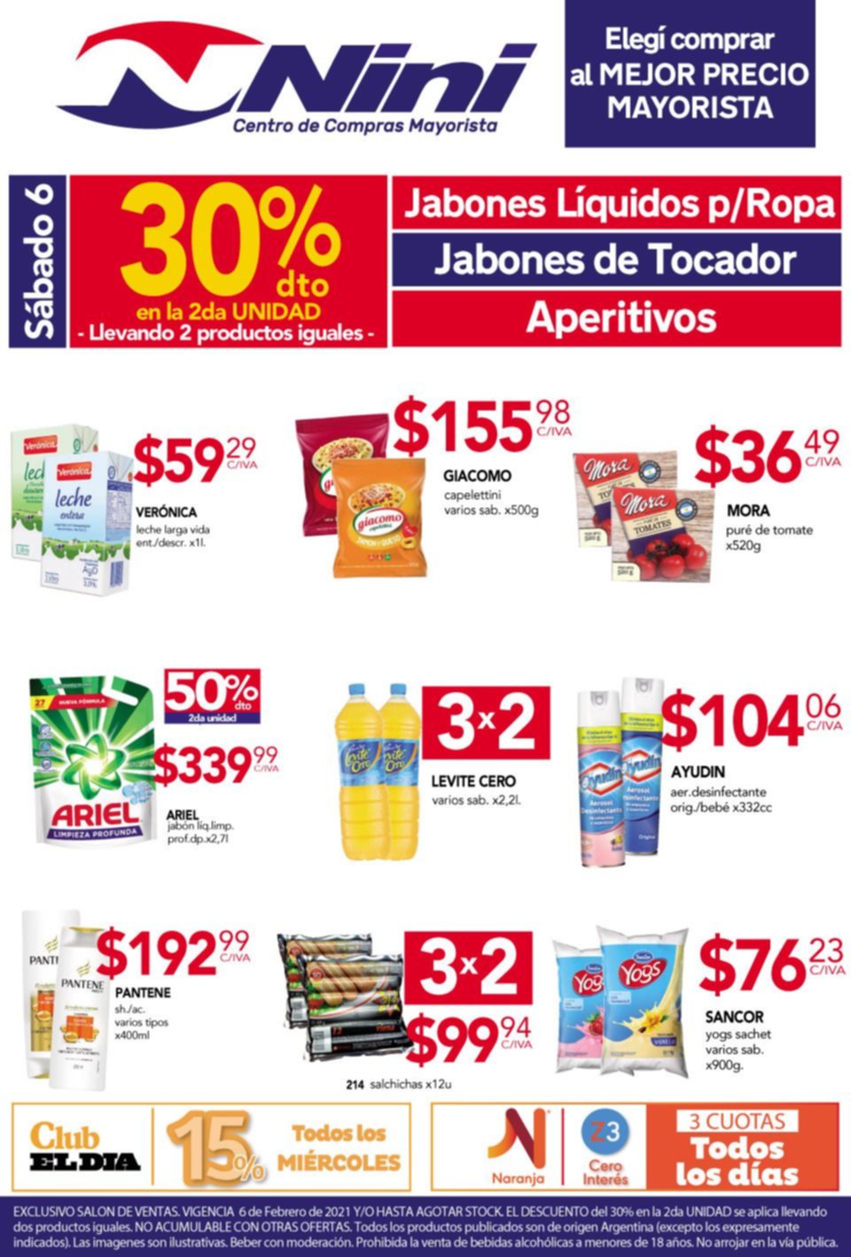 Aprovechá a comprar al mejor precio mayorista y con 15% de descuento