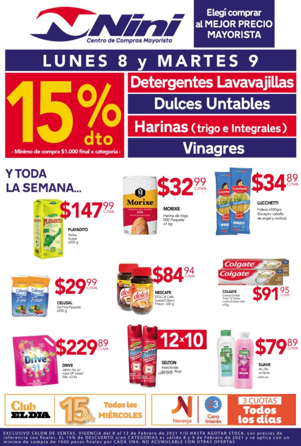 Aprovechá a comprar al mejor precio mayorista y con 15% de descuento