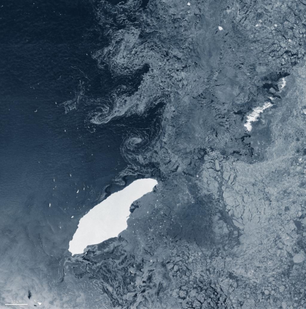 El gigante de hielo que mantuvo en jaque al Atlántico Sur
