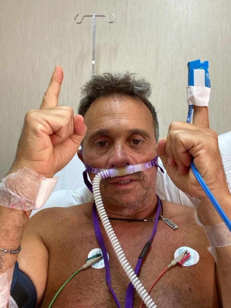 Lapegüe, en terapia intensiva, habló de la ardua batalla contra el Covid: "El que respira gana"