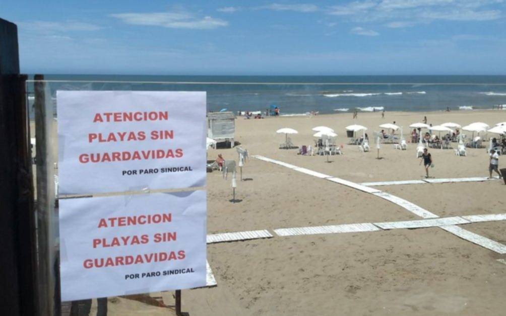 Alto acatamiento en el paro de guardavidas de Pinamar