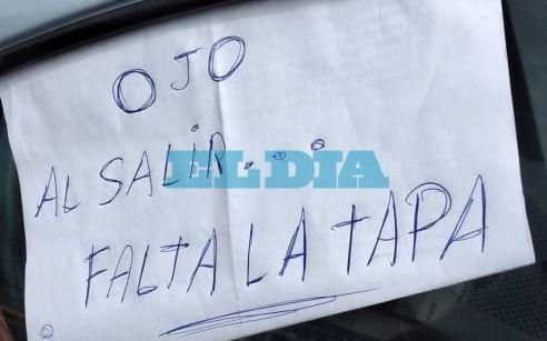 ¡Cuidado! Una boca de tormenta que es una amenaza para los vecinos