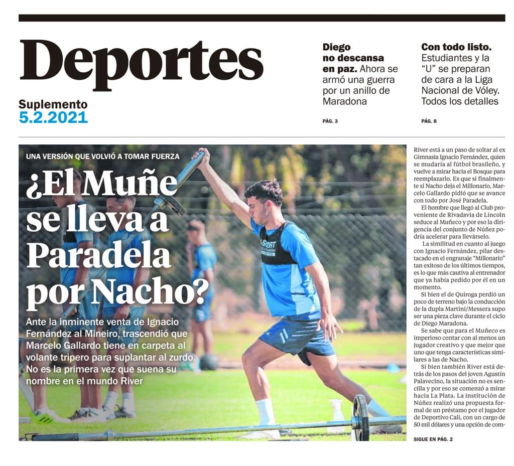 Así se informa: fue anticipo de este diario el 5 de febrero