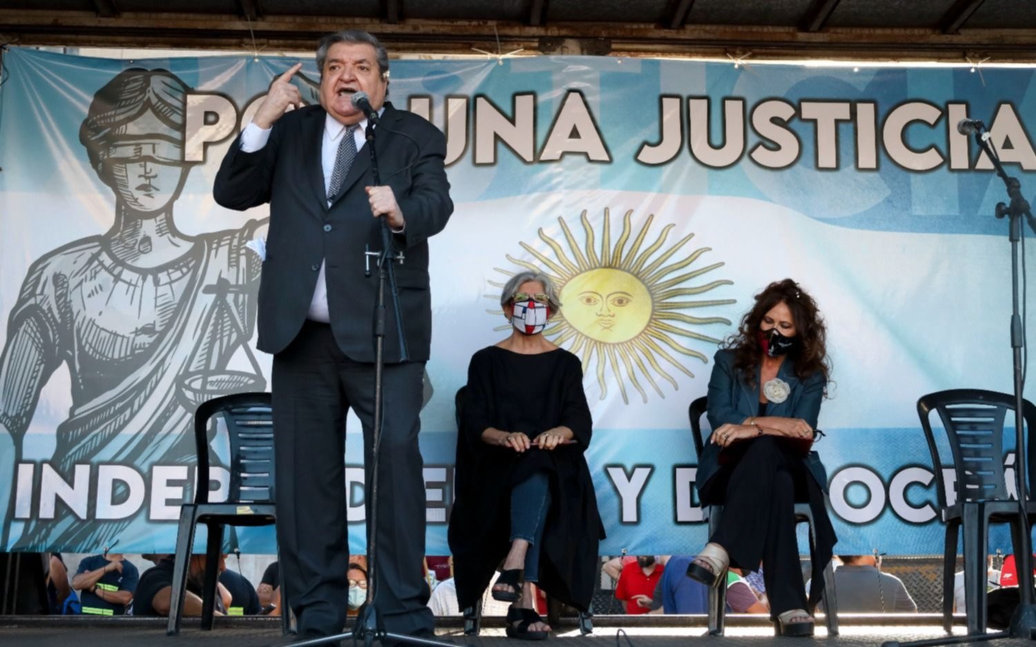 El kirchnerismo duro marchó contra la Justicia: "Exigimos que la Corte se vaya"