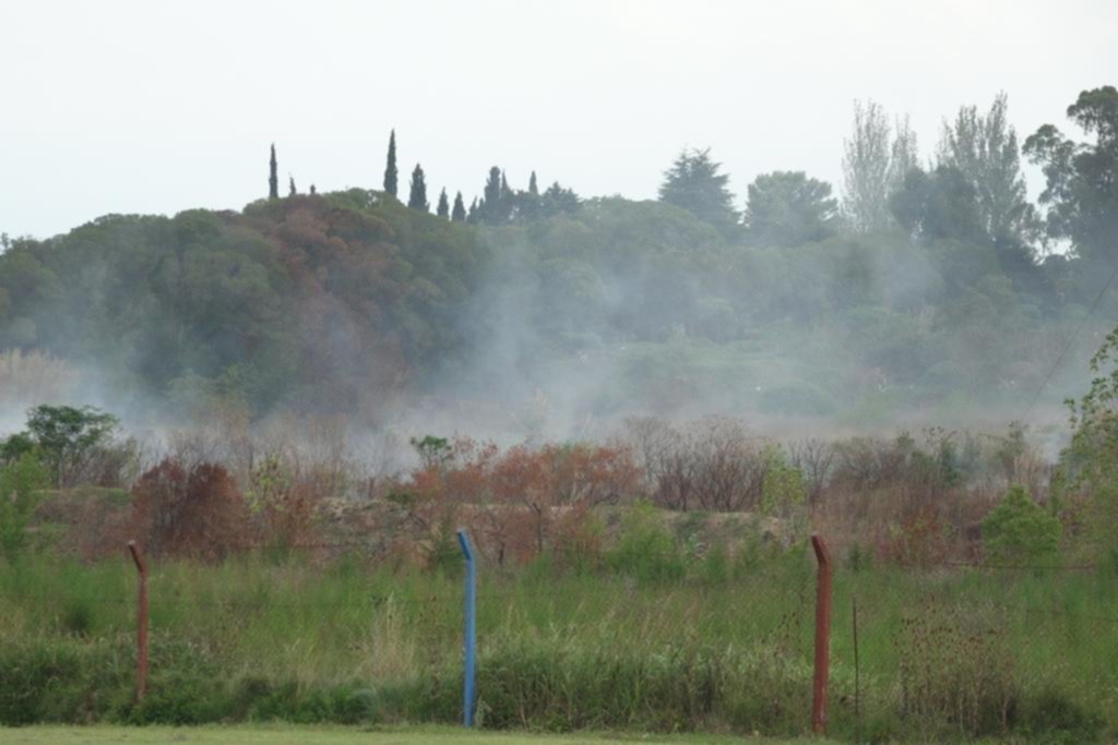 A tres semanas del fuego, humo en la cantera