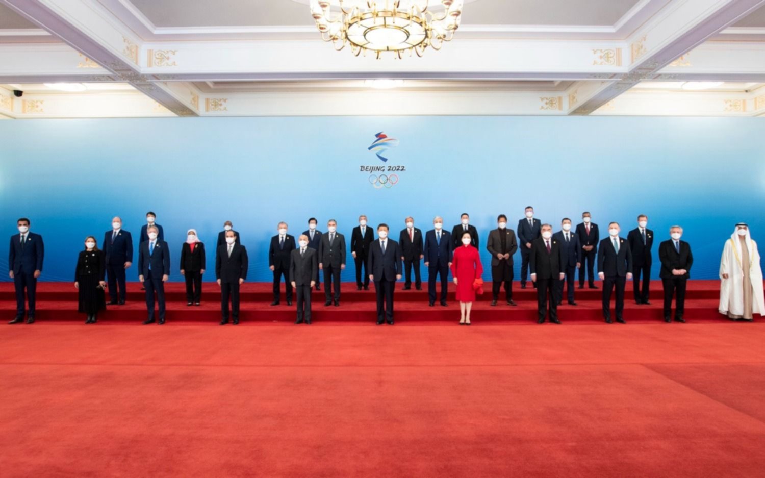 Alberto Fernández estuvo con Xi Jinping en un almuerzo junto a otros mandatarios