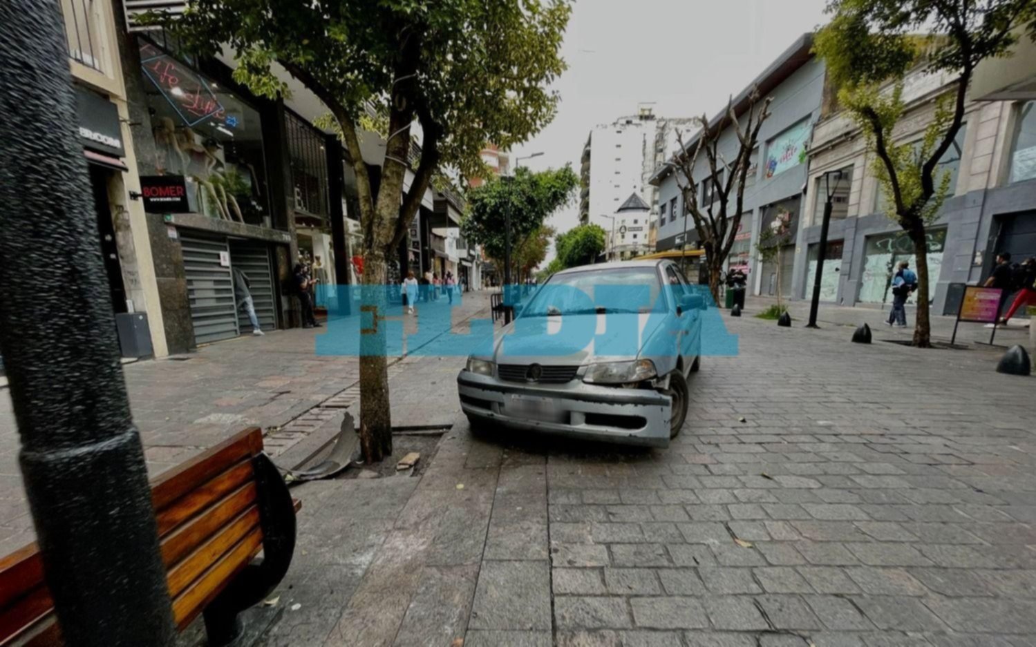 Mañana accidenta en pleno centro de la Ciudad