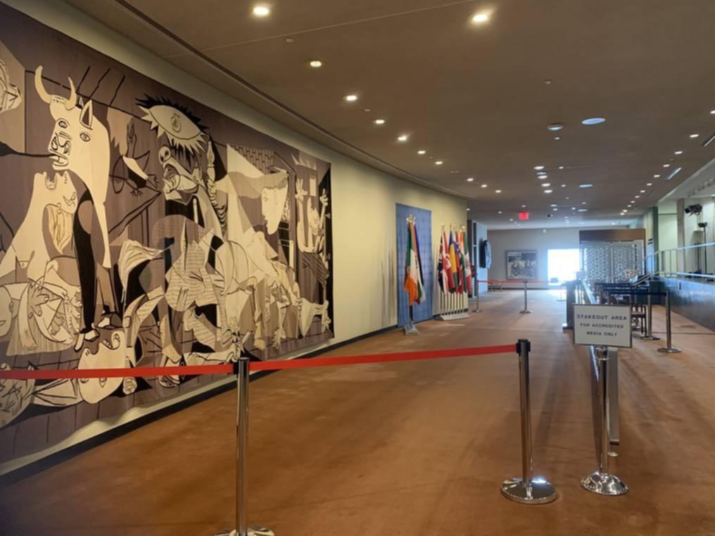 El icónico tapiz del “Guernica” de Picasso vuelve a la ONU
