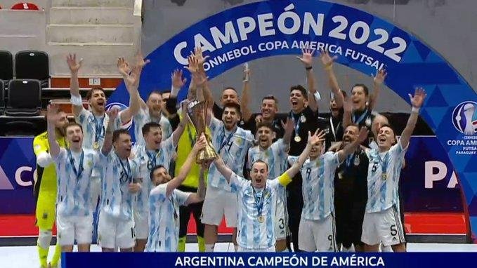 Otro grito del futsal argentino, el tricampeón de América
