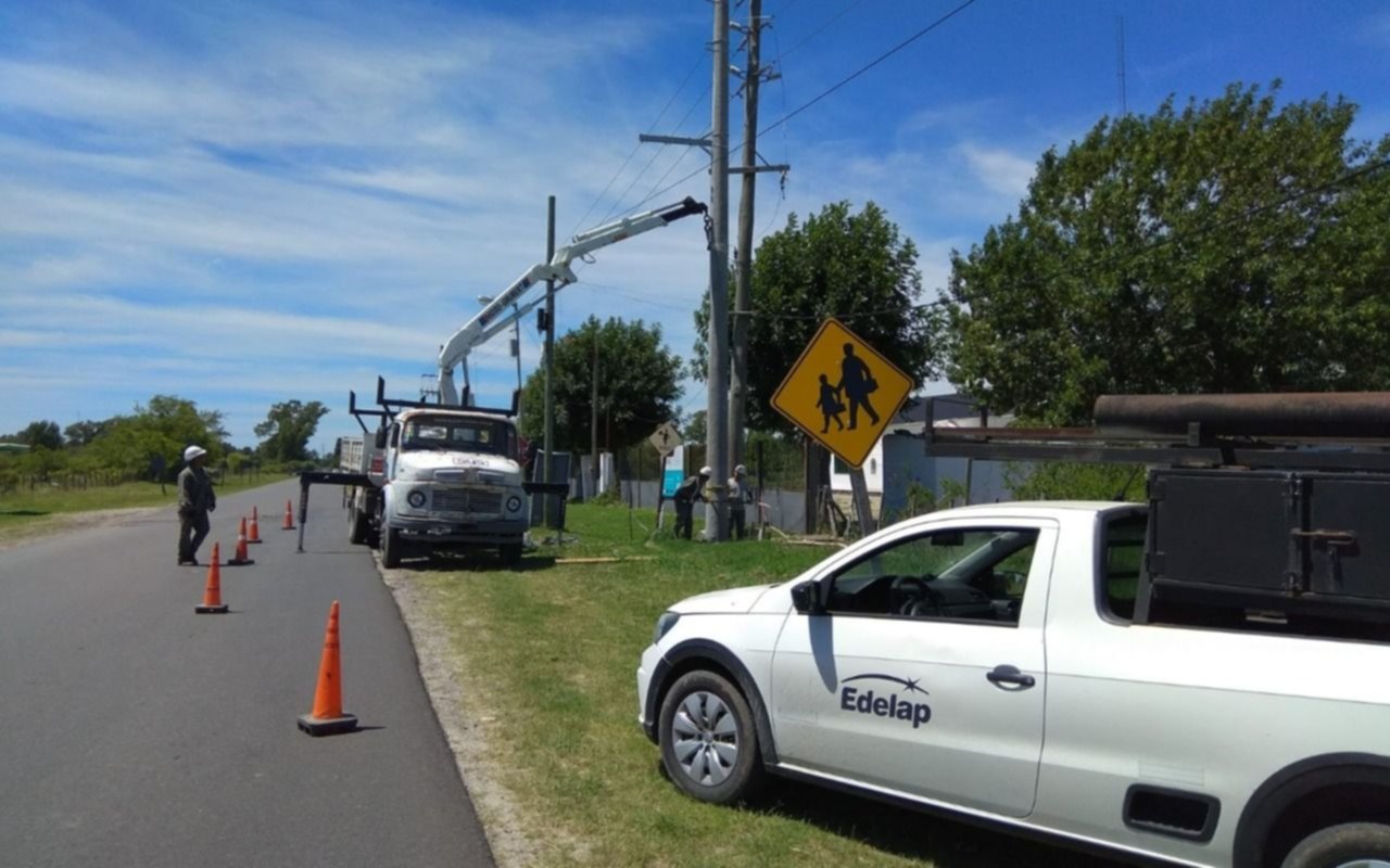 Obras de media tensión para abastecer a Berisso