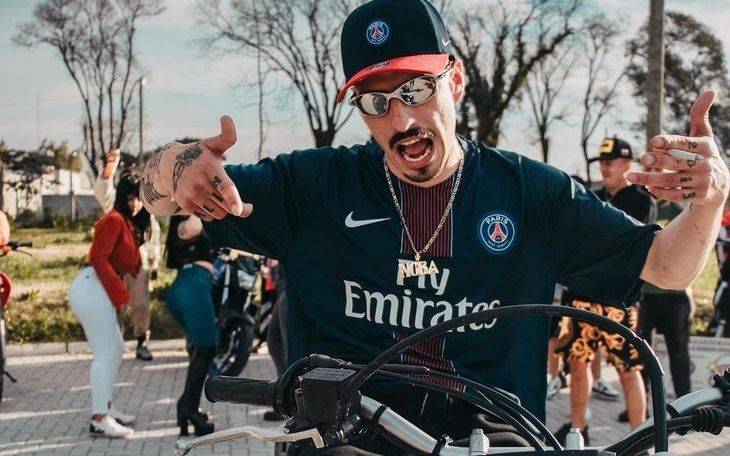 Cayó "El Noba", el cantante amigo de L-Gante que iba en una moto robada