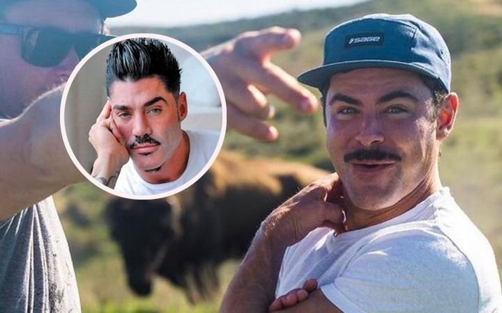 Zac Efron se retocó la cara otra vez y estrenó el look “Ricardo Fort” en las redes sociales