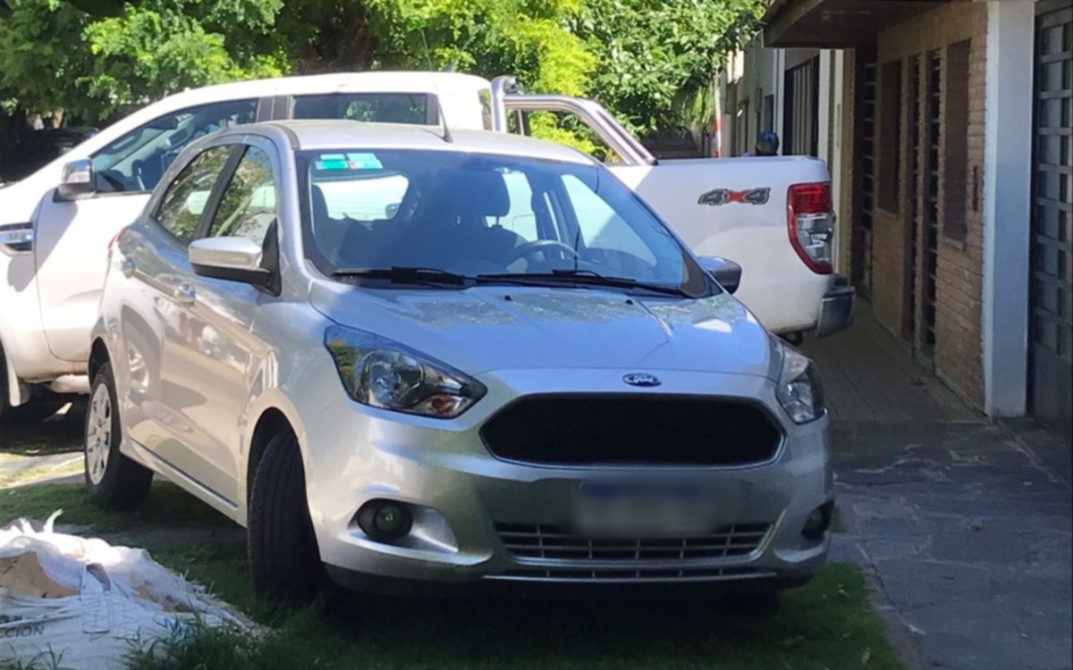 "Estacioná donde quieras", hasta en el verde césped de la vereda