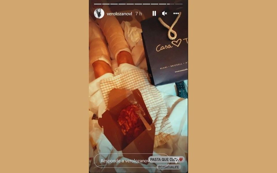 Vero Lozano mostró cómo le quedaron los pies tras ser operada por la caída de la aerosilla en Aspen