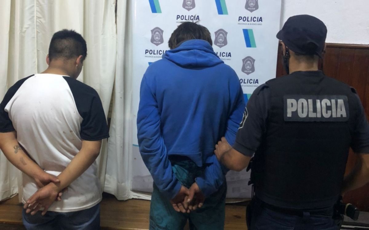 Cayeron dos robacables en plena acción en Villa Elisa