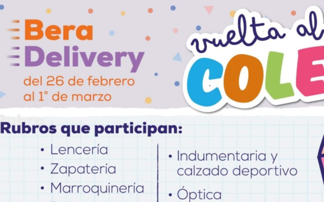 Se viene una nueva edición de Bera Delivery vuelta al Cole