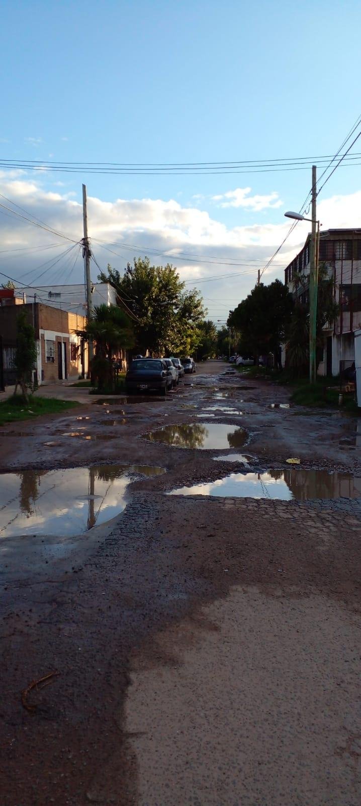 Villa Elisa, la zona donde pegó más fuerte la lluvia