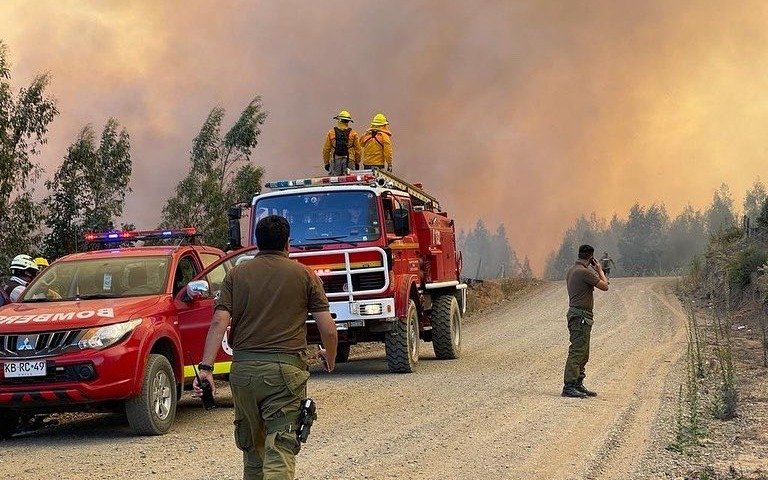 Crece el número de víctimas fatales por los incendios en Chile
