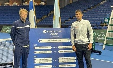 Argentina y Finlandia abren el telón de la serie de Copa Davis