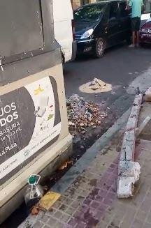 Basura, escombros y ruido en la 6 entre 59 y 60
