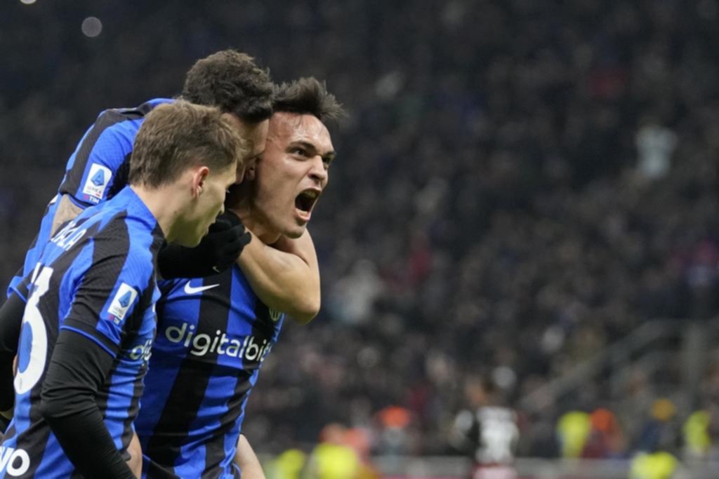 Lautaro Martínez le dio la victoria al Inter en el clásico