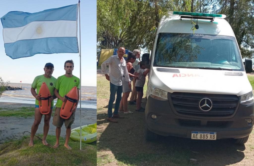 Heroico rescate de 3 nenes que cayeron al río en Berisso