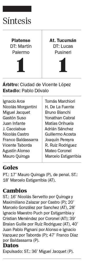Platense y Atlético Tucumán, a mano: empataron 0 a 0 en Vicente López