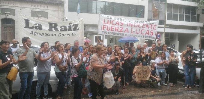 Movilización a Casación para que resuelva la causa del docente Lucas Puig