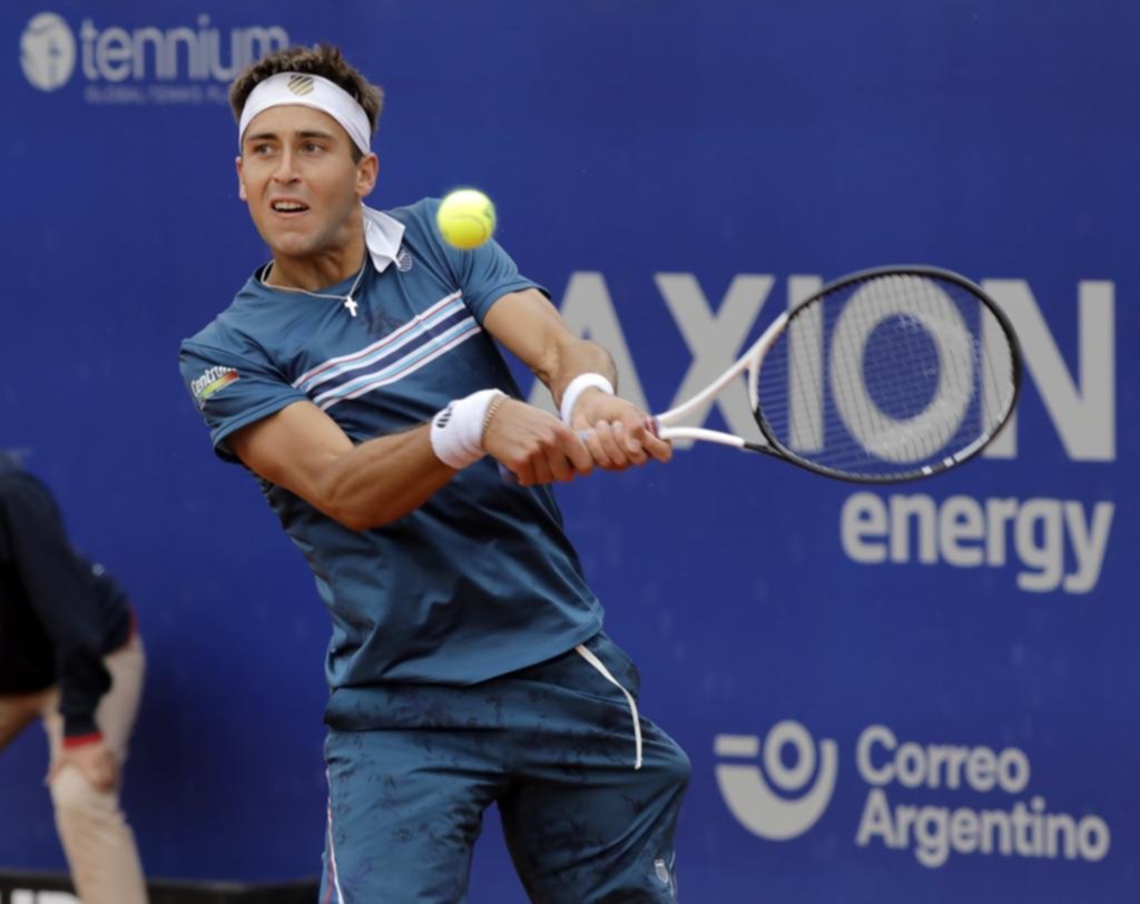 Etcheverry estaba encendido pero la lluvia lo frenó y se despidió del Argentina Open