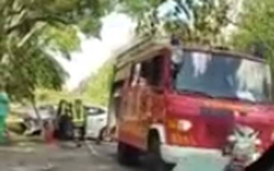 Violento choque en el Parque Pereyra