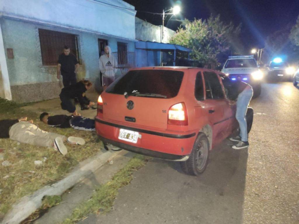 Se vieron rodeados y al intentar huir, chocaron