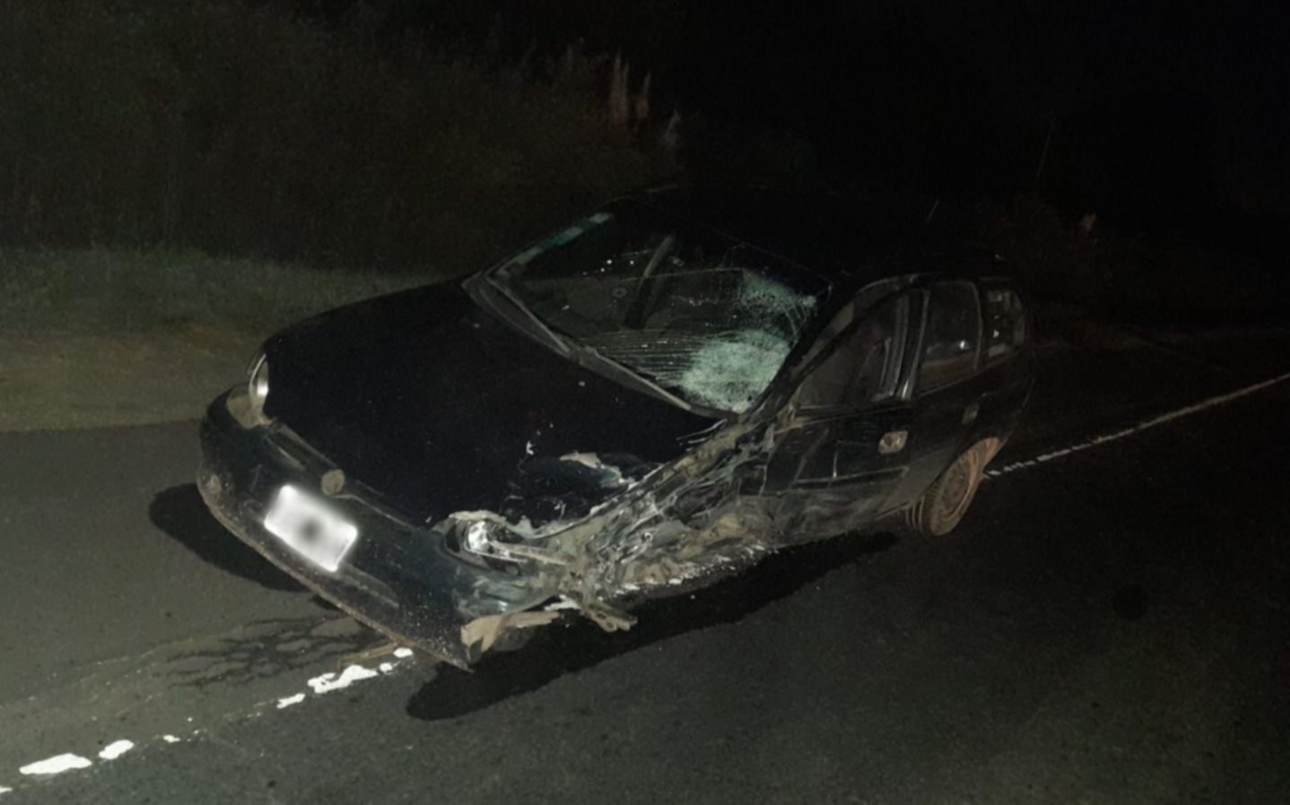 Impactante choque en ruta 36 entre un auto y una camioneta: hubo heridos con traumatismos