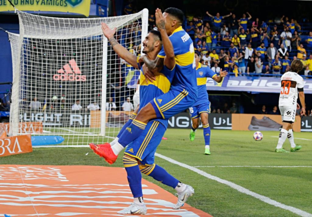 Boca recuperó el poder del gol y la Bombonera fue una fiesta