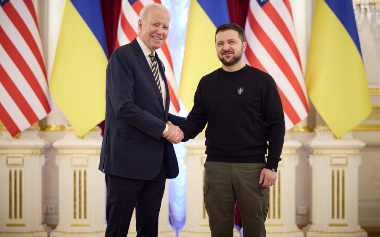 Histórica y sorpresiva visita de Biden a Ucrania, a casi un año de la invasión rusa