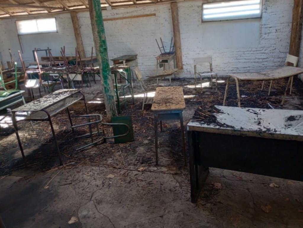 Incendio en una escuela agrotécnica pone en jaque el inicio del ciclo lectivo 2023