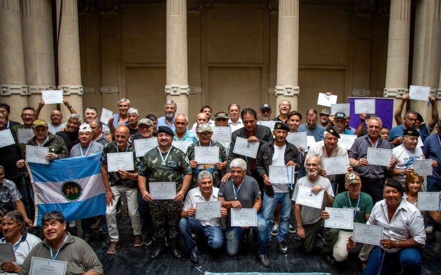 Homenaje a veteranos en Casa de la Cultura Quilmes