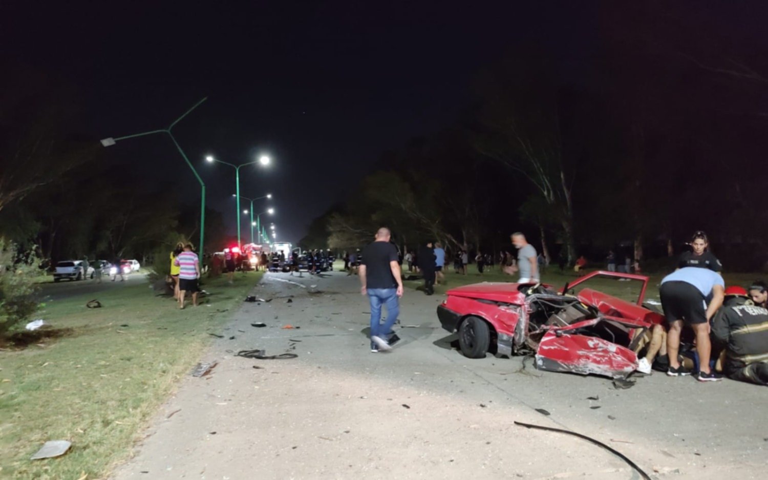 Fuerte choque automovilístico en Punta Lara: milagrosamente no hay heridos de gravedad