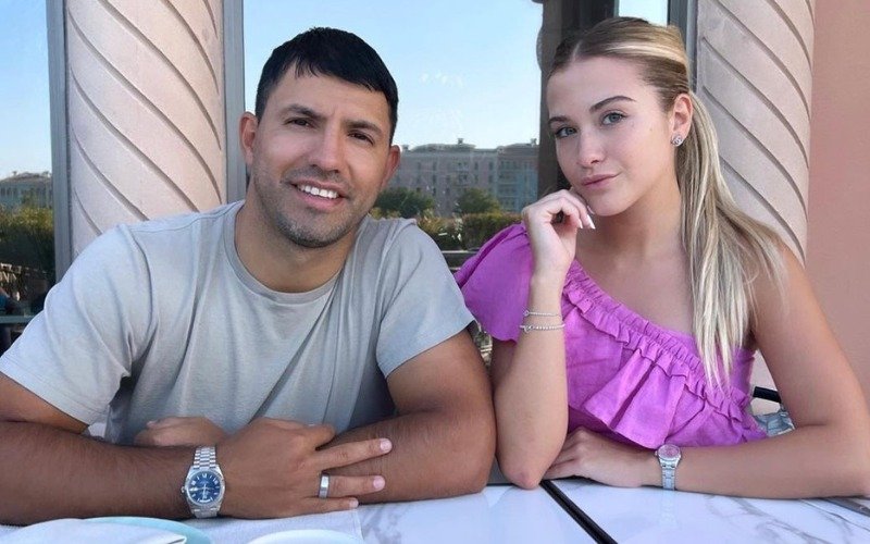 El Kun Agüero habló sobre los rumores de embarazo de su novia 