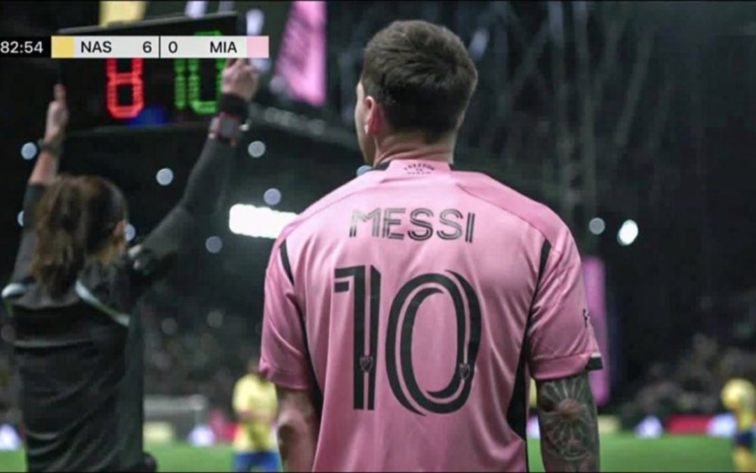 El Inter Miami sufrió un duro golpe ante Al-Nassr, con pocos minutos de Messi