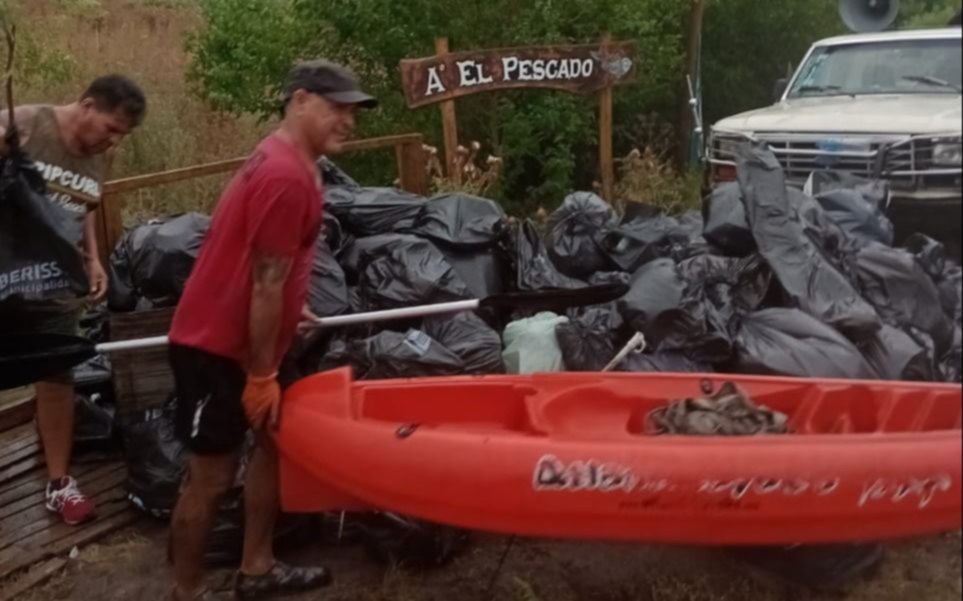 Nueva jornada de limpieza en el arroyo el Pescado