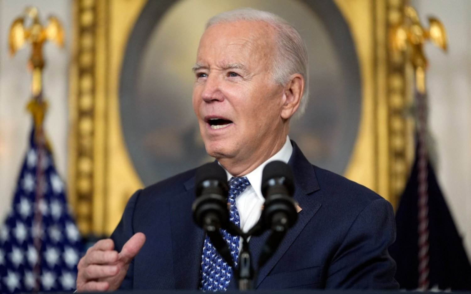 Biden se defendió de un durísimo informe sobre su memoria, pero en pleno discurso cometió un nuevo error